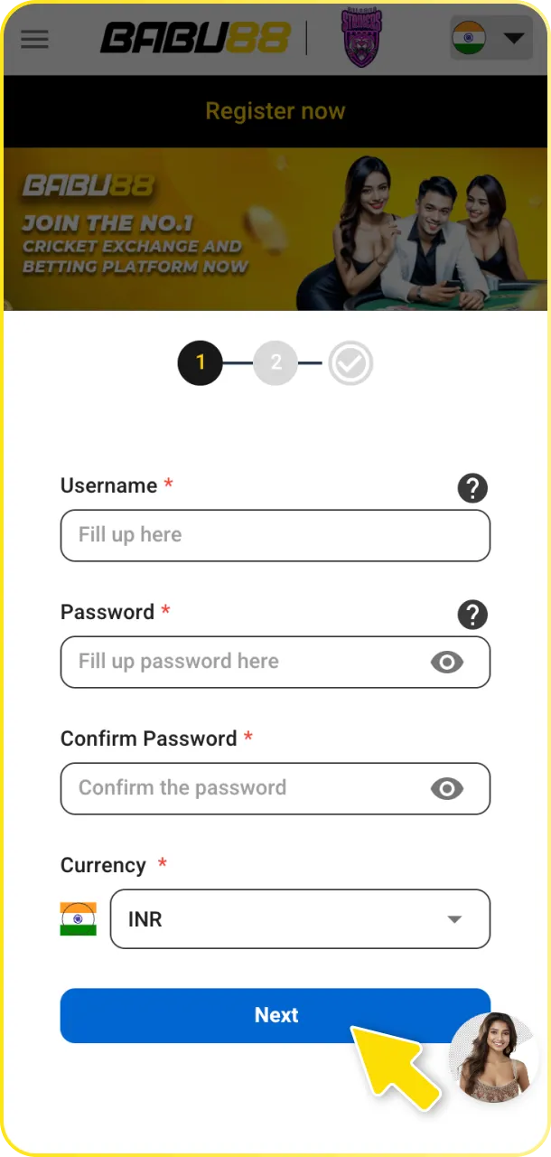 Visit this page and tap register to activate your Babu88 bonuses.