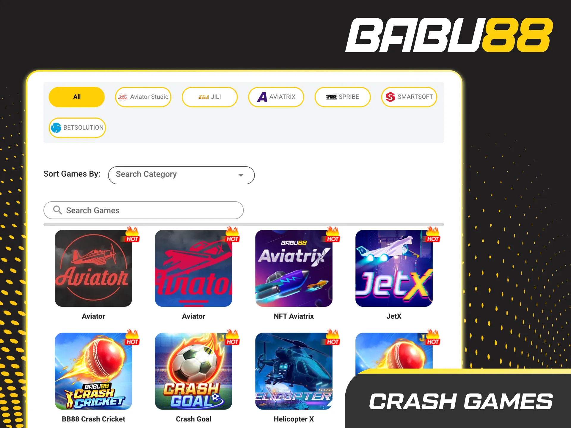 Bet and cash out in thrilling crash games at Babu88 casino.