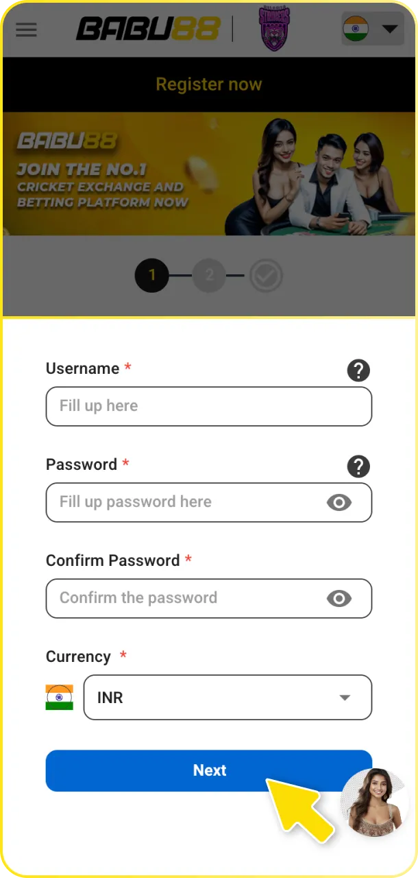 Tap register on this page to start your Babu88 casino journey.