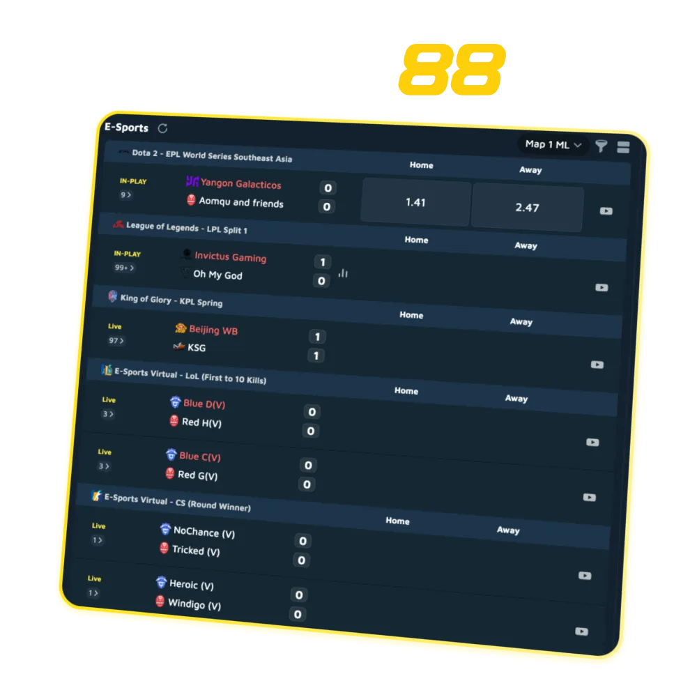 Babu88 esports betting in India app with live odds; 100% bonus up to ₹12,000 for new players on Android and iOS.