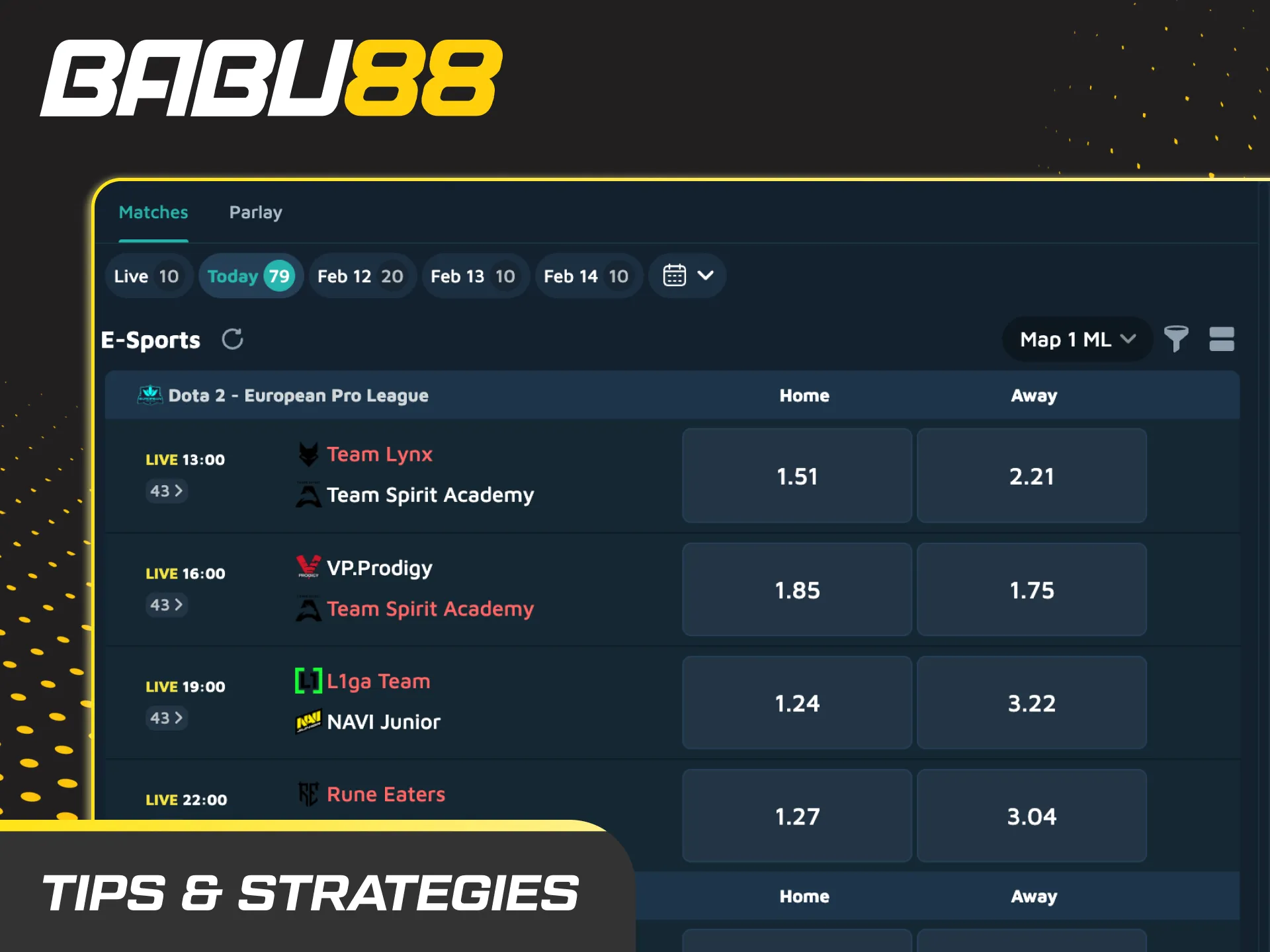 Babu88 esports betting tips—bankroll 1–3%, research form/meta, map vetoes, shop odds, live timing, record, avoid tilt