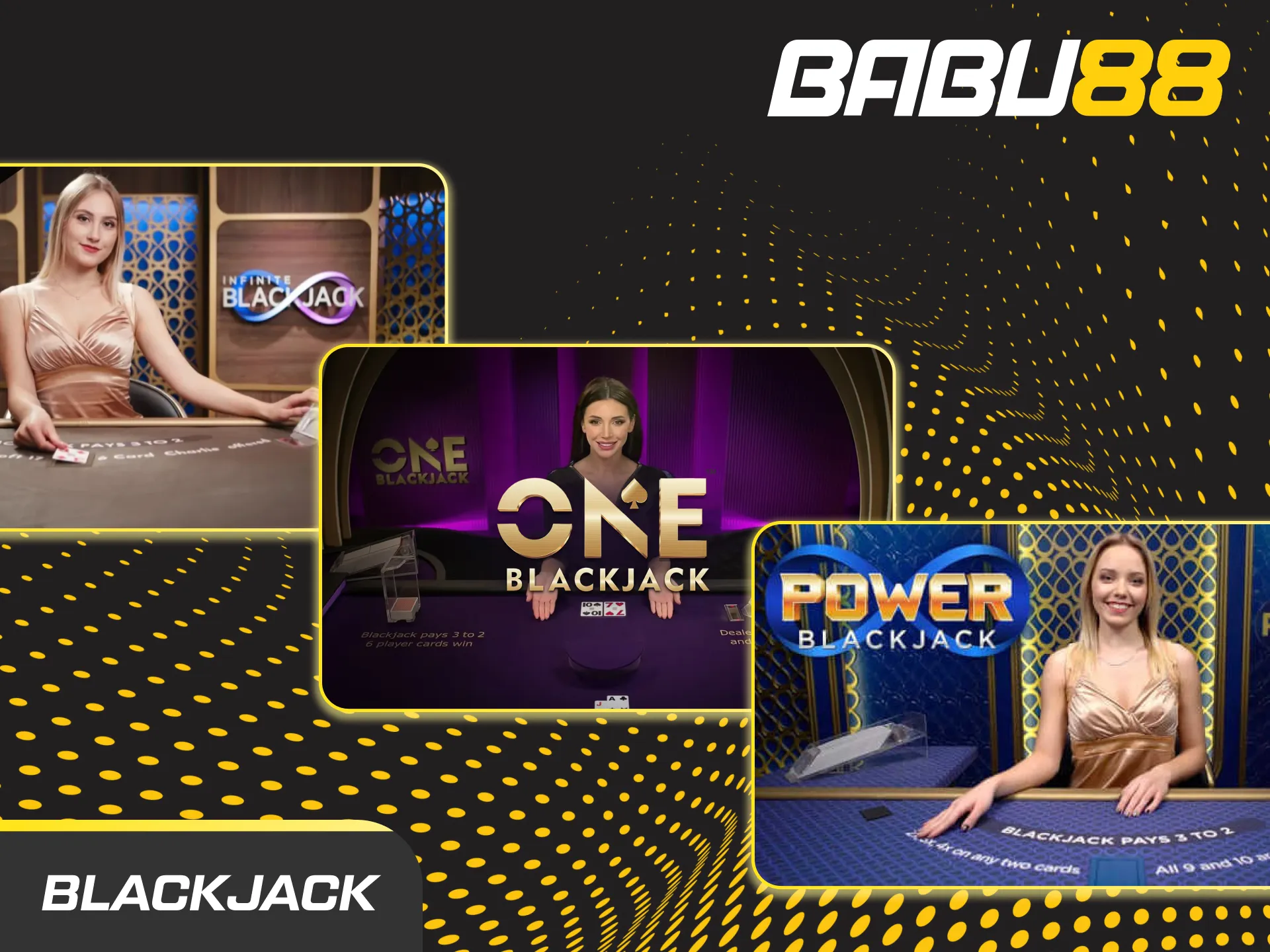 Hit or stand in live blackjack games at the Babu88 casino.