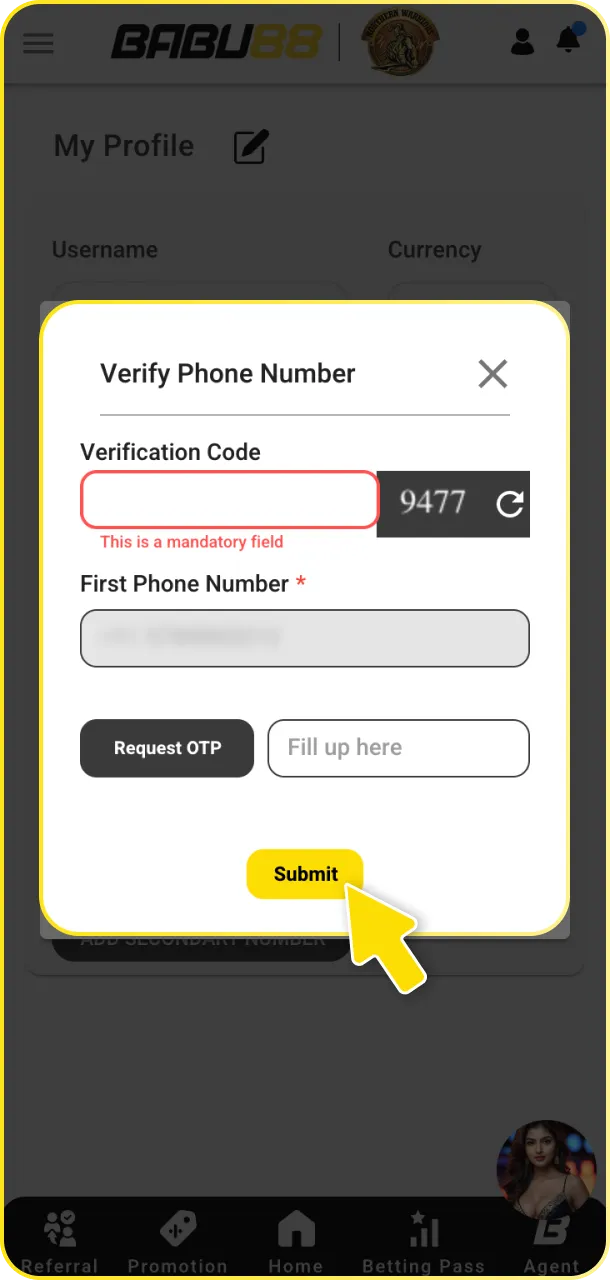 Verify and secure your profile for safe League of Legends wagering.