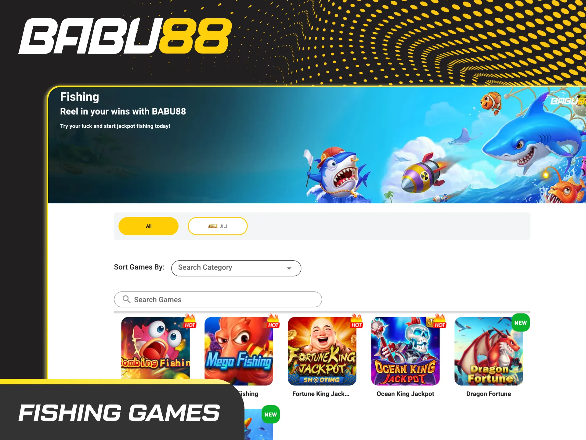 Aim for the big catch and enjoy vibrant graphics in fishing games at Babu88 India.