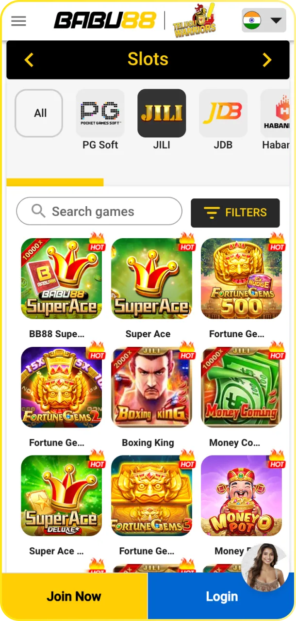 Use the Babu88 India official platform to explore various categories of mobile slots.