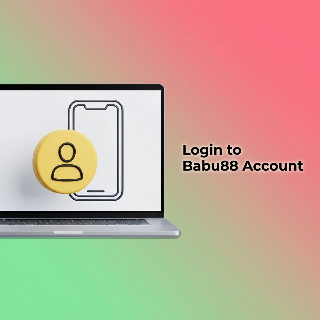 Babu88 account login page showing step-by-step sign-in process with email and password fields